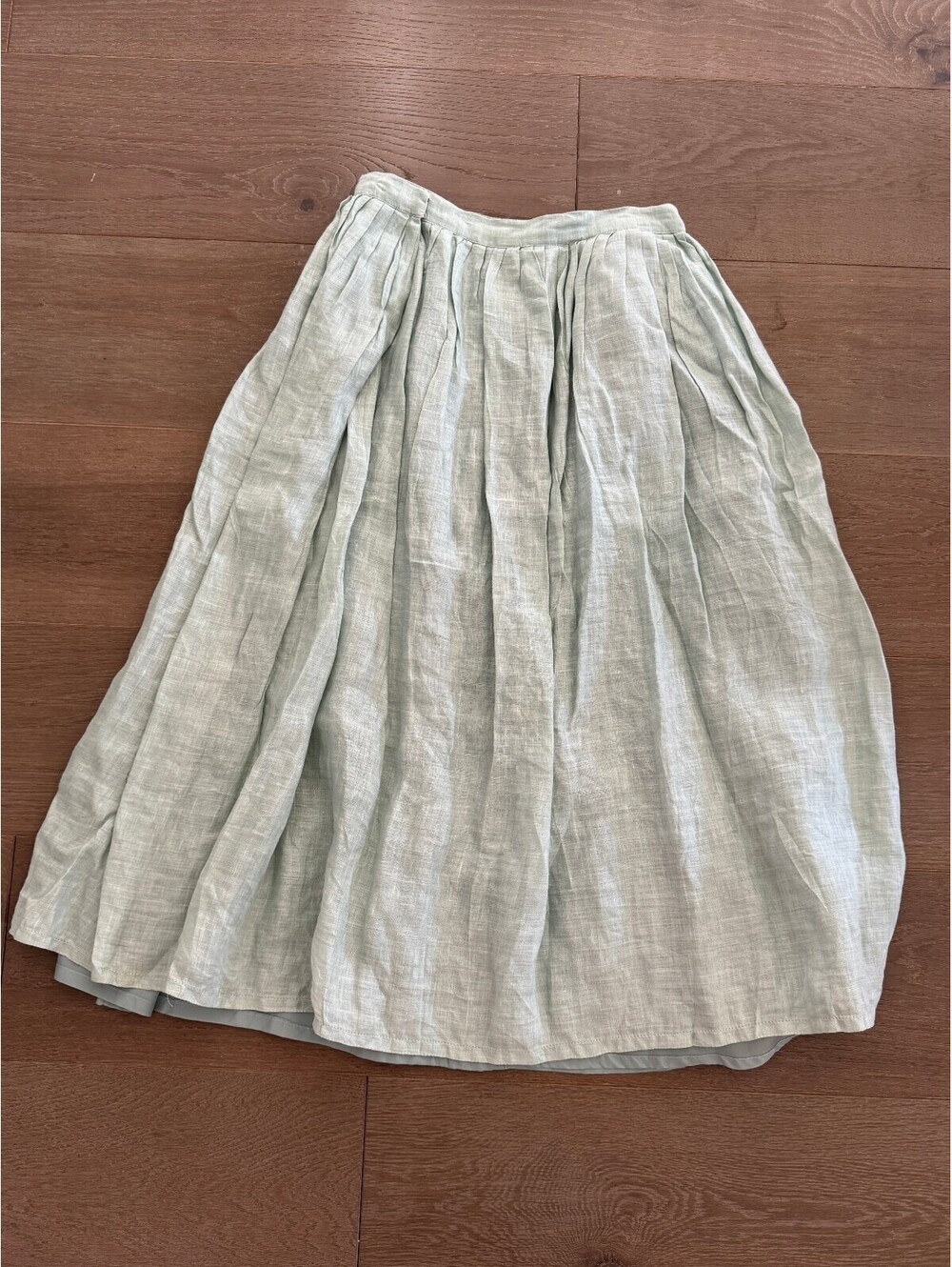 Vintage Seafoam Green Midi Skirt